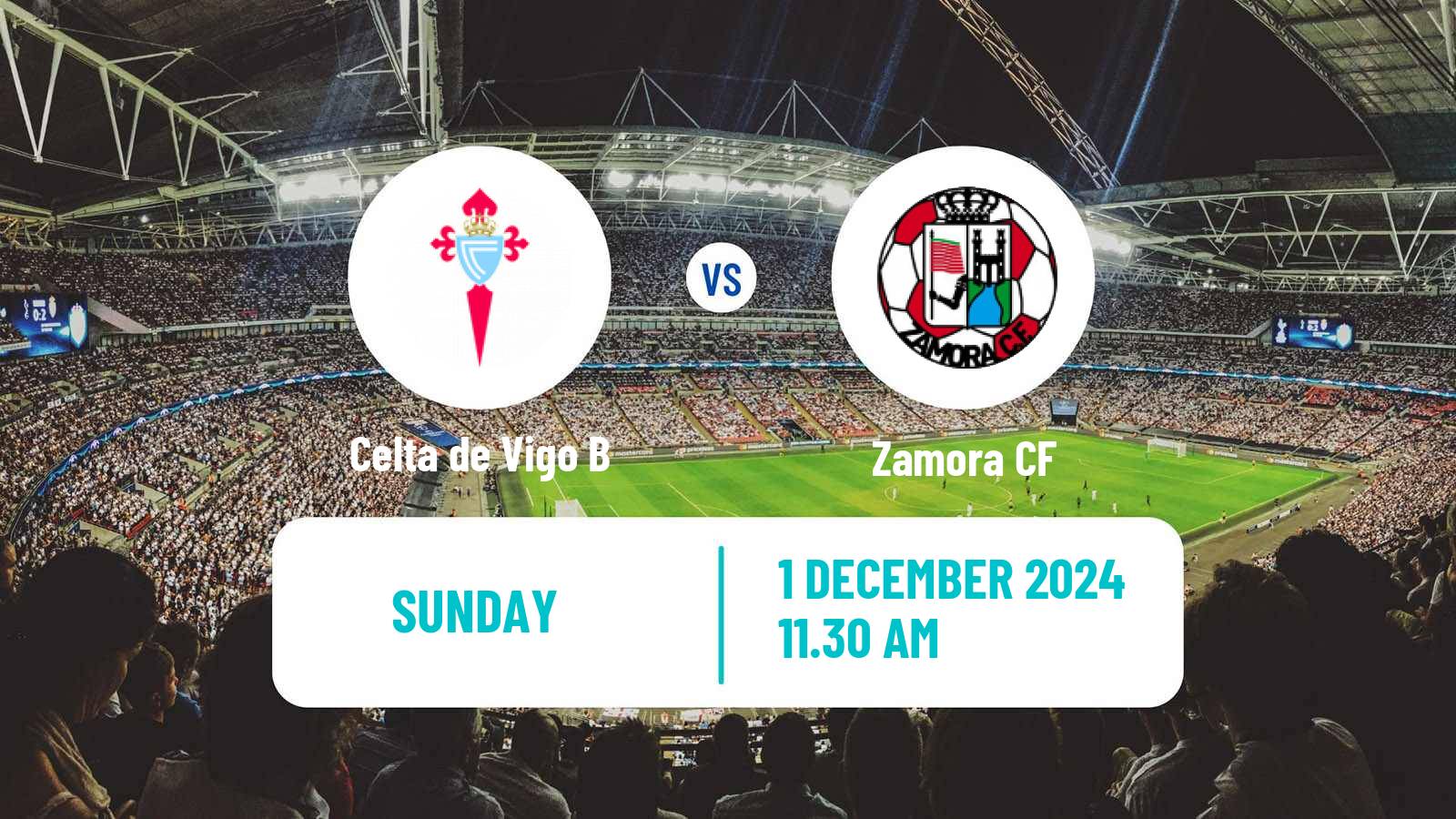 Soccer Spanish Primera RFEF Group 1 Celta de Vigo B - Zamora