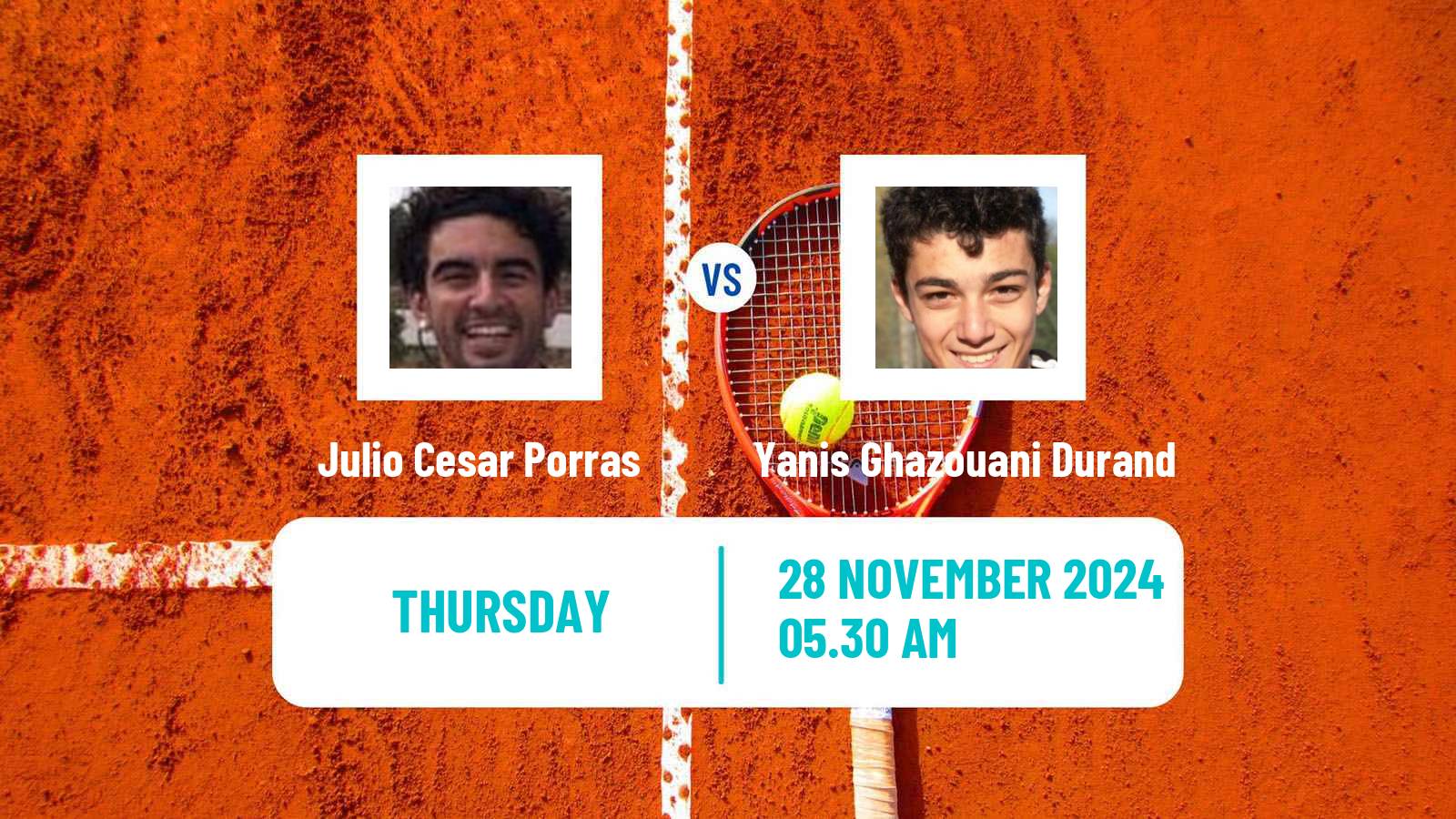 Tennis ITF M15 Madrid 3 Men Julio Cesar Porras - Yanis Ghazouani Durand