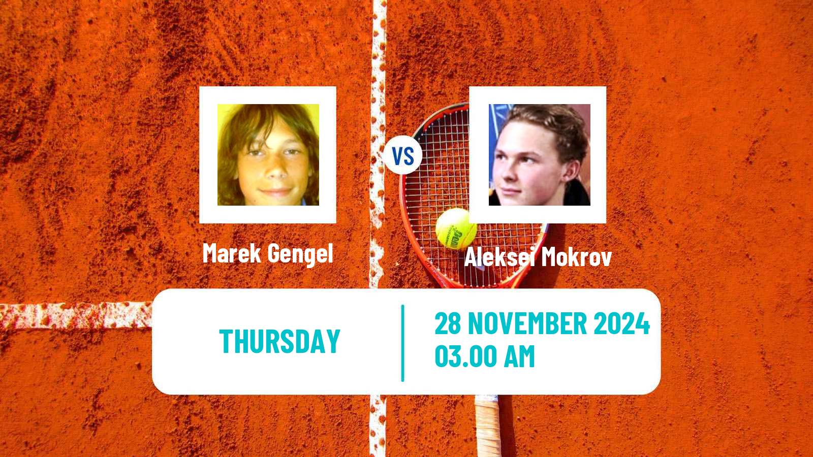 Tennis ITF M15 Sharm Elsheikh 18 Men Marek Gengel - Aleksei Mokrov