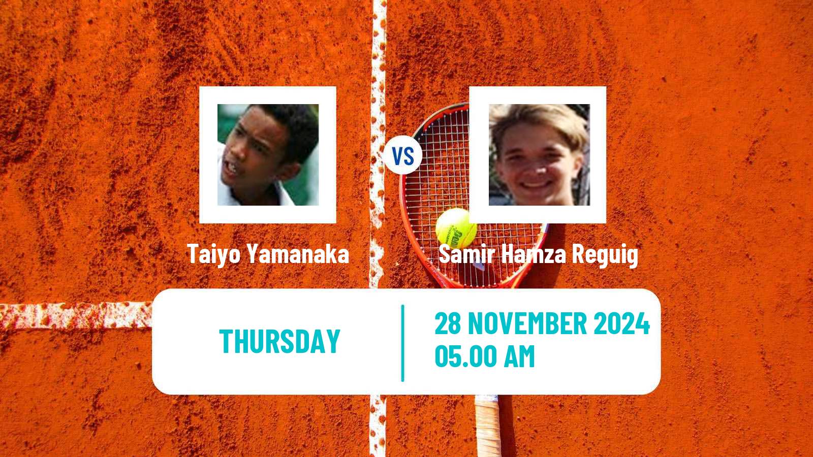 Tennis ITF M15 Monastir 48 Men Taiyo Yamanaka - Samir Hamza Reguig