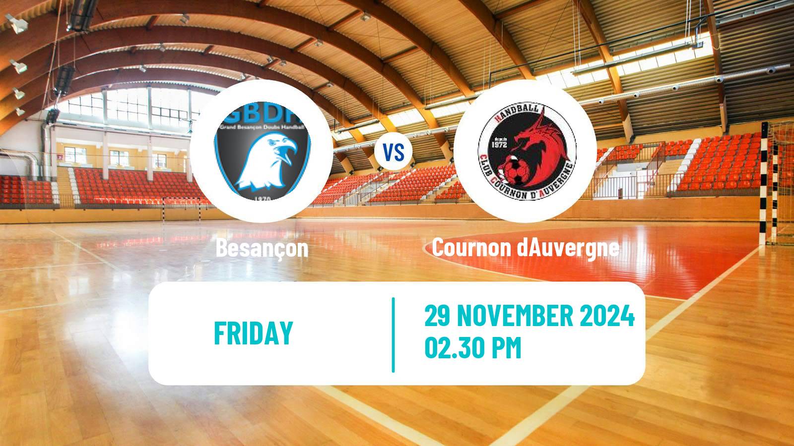 Handball French Proligue Handball Besançon - Cournon dAuvergne