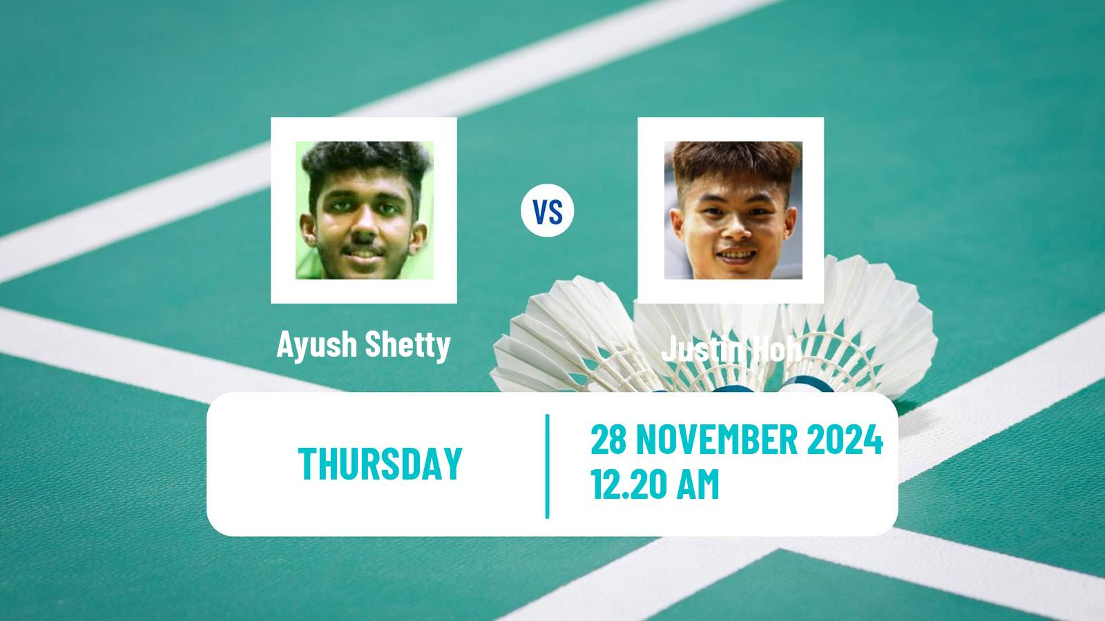 Badminton BWF World Tour Syed Modi International Championships Men Ayush Shetty - Justin Hoh