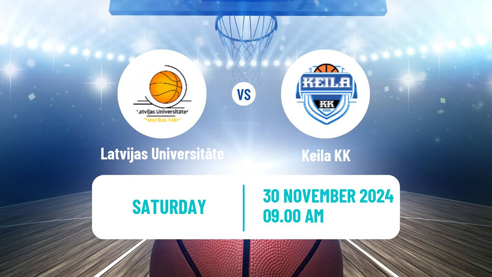 Basketball Estonian–Latvian Basketball League Latvijas Universitāte - Keila