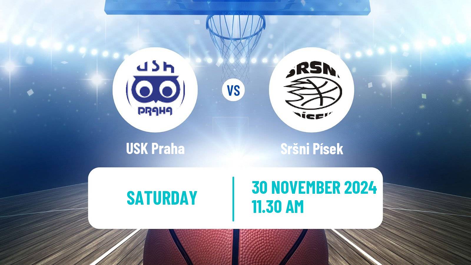 Basketball Czech NBL USK Praha - Sršni Písek