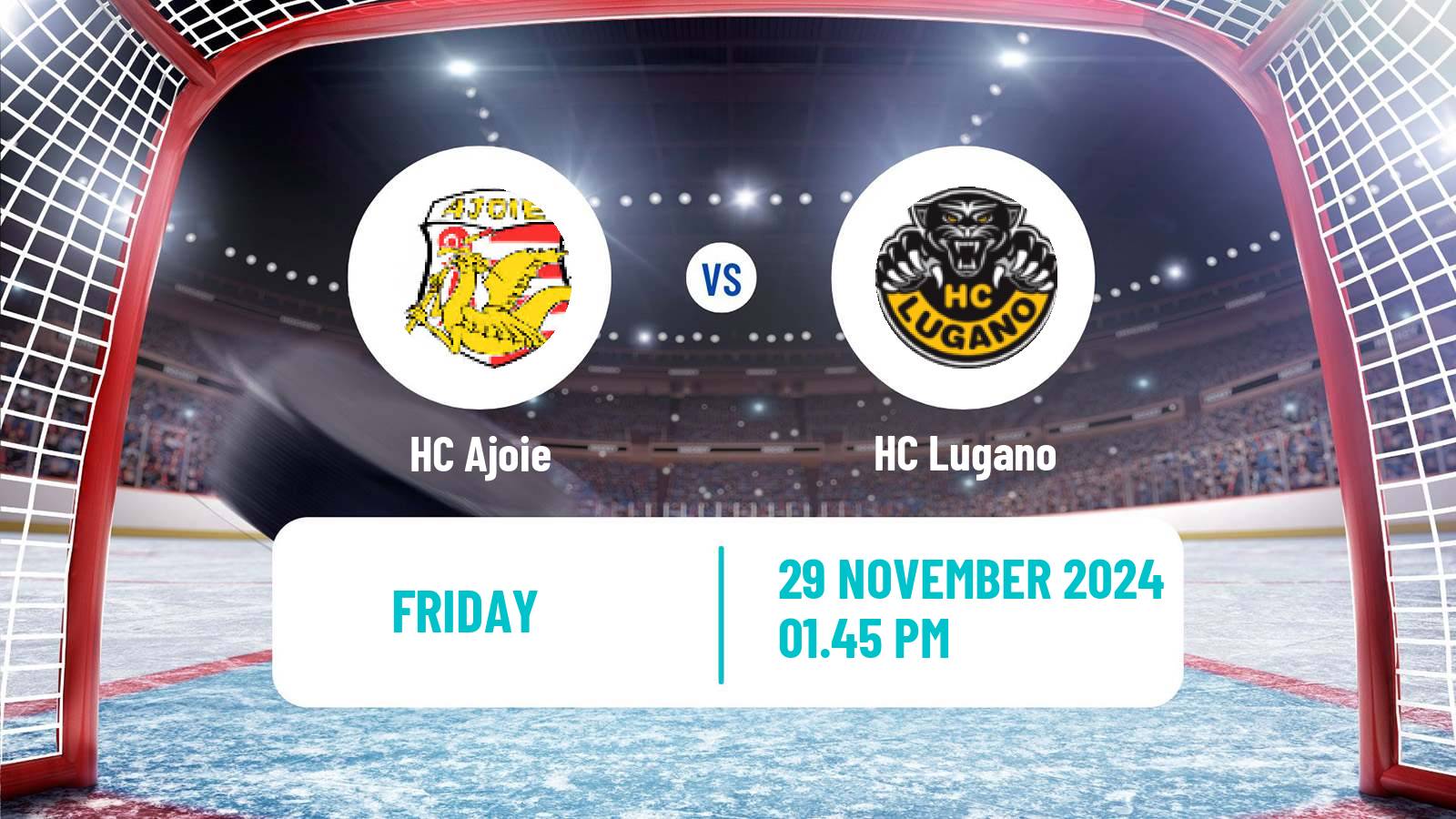 Hockey Swiss National League Hockey Ajoie - Lugano