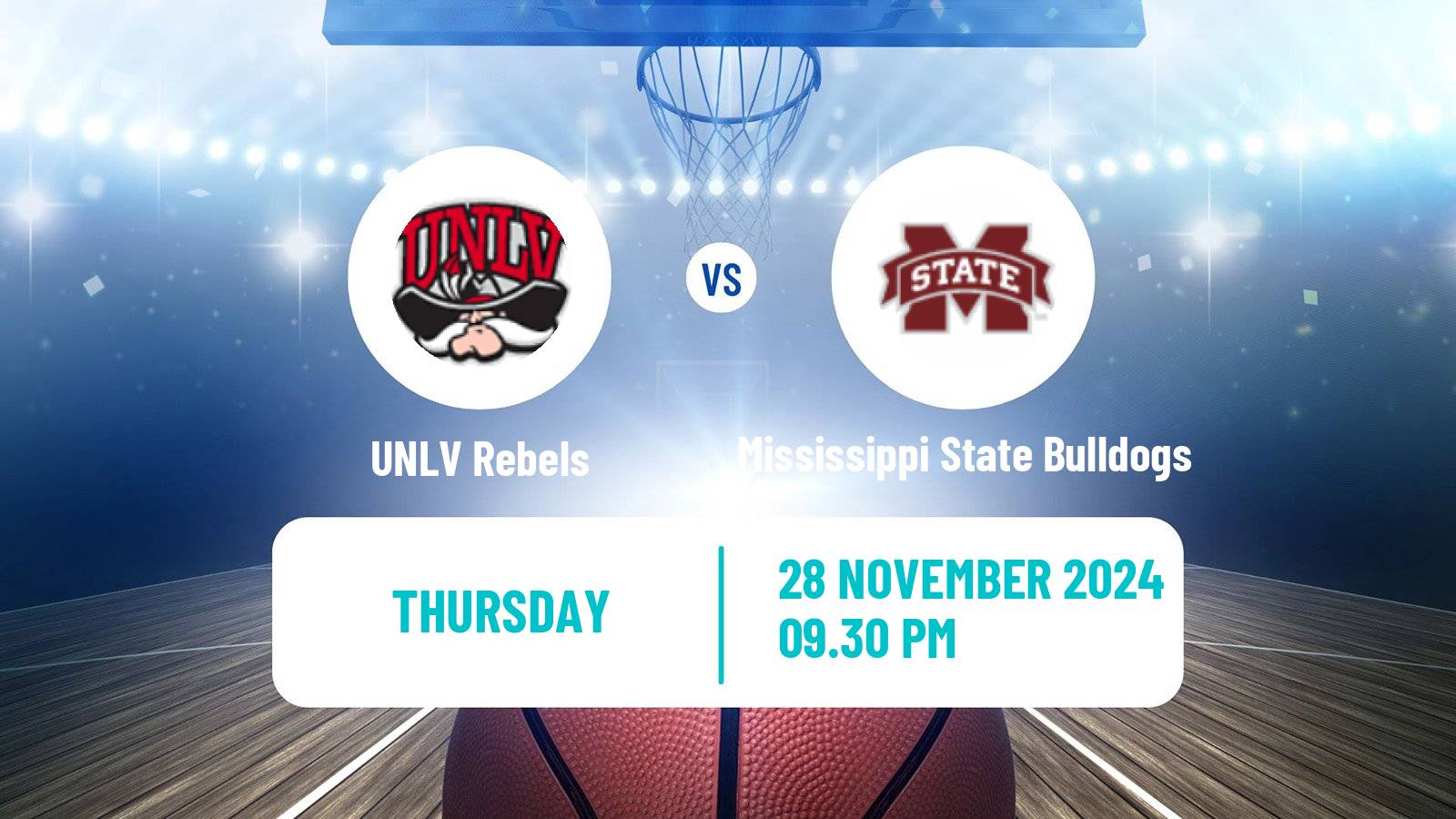 Basketball NCAA College Basketball UNLV Rebels - Mississippi State Bulldogs