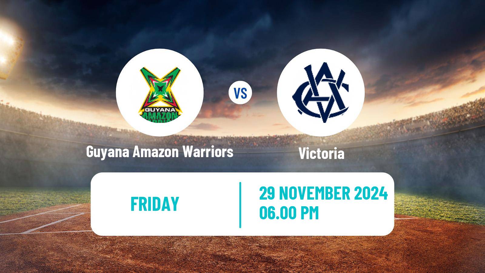 Cricket Global Super League Cricket Guyana Amazon Warriors - Victoria