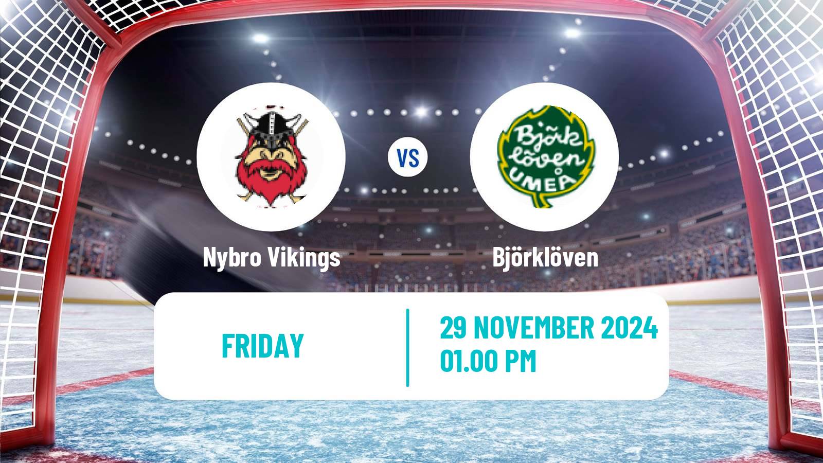 Hockey Swedish Hockey Allsvenskan Nybro Vikings - Björklöven