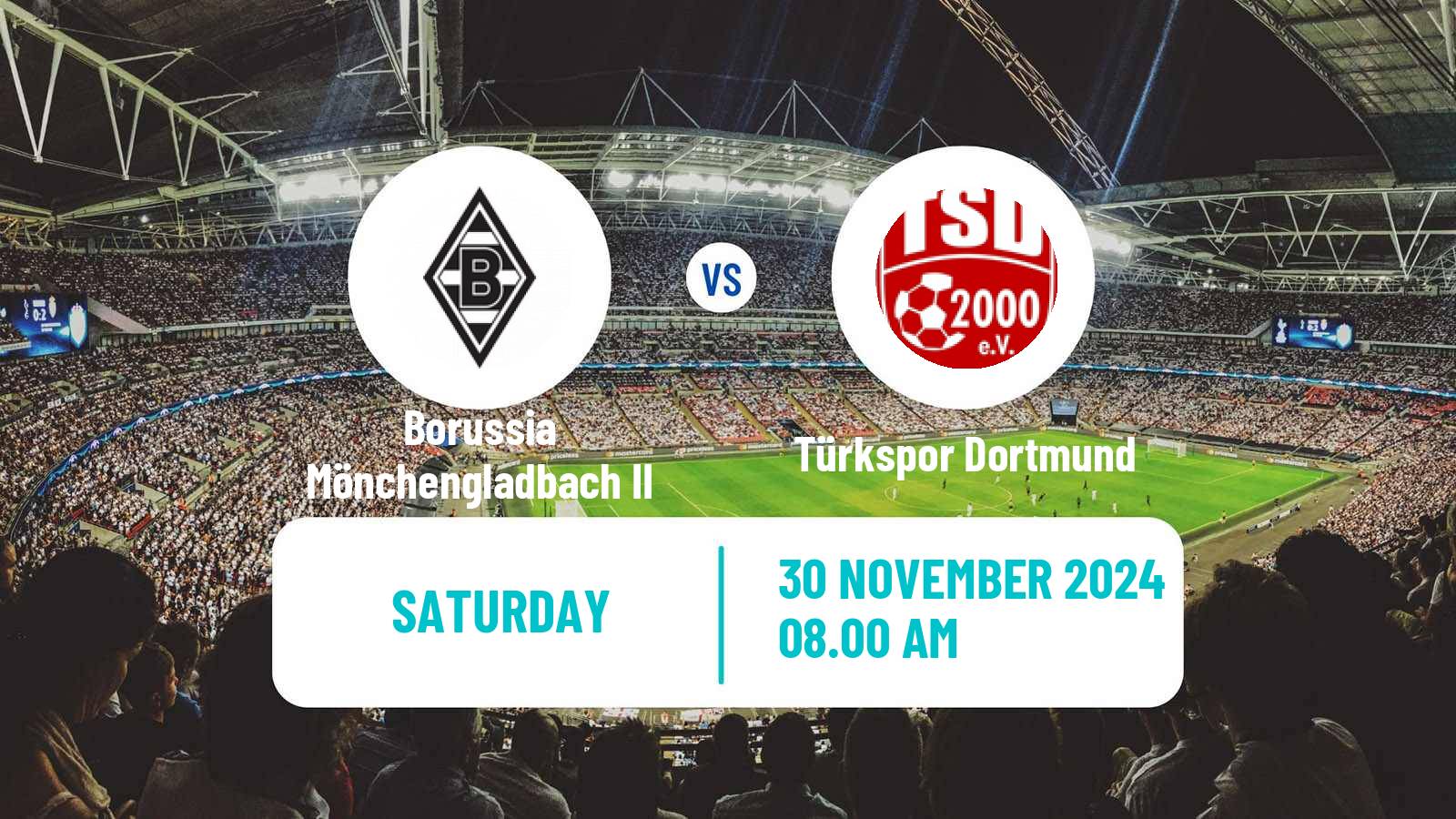 Soccer German Regionalliga West Borussia Mönchengladbach II - Türkspor Dortmund