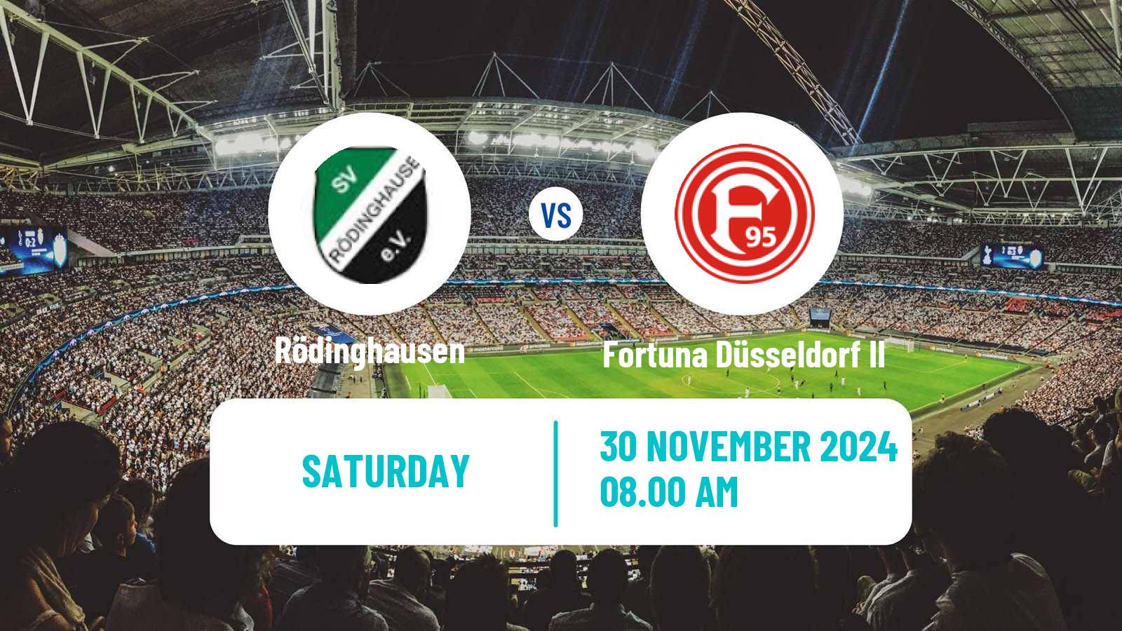 Soccer German Regionalliga West Rödinghausen - Fortuna Düsseldorf II