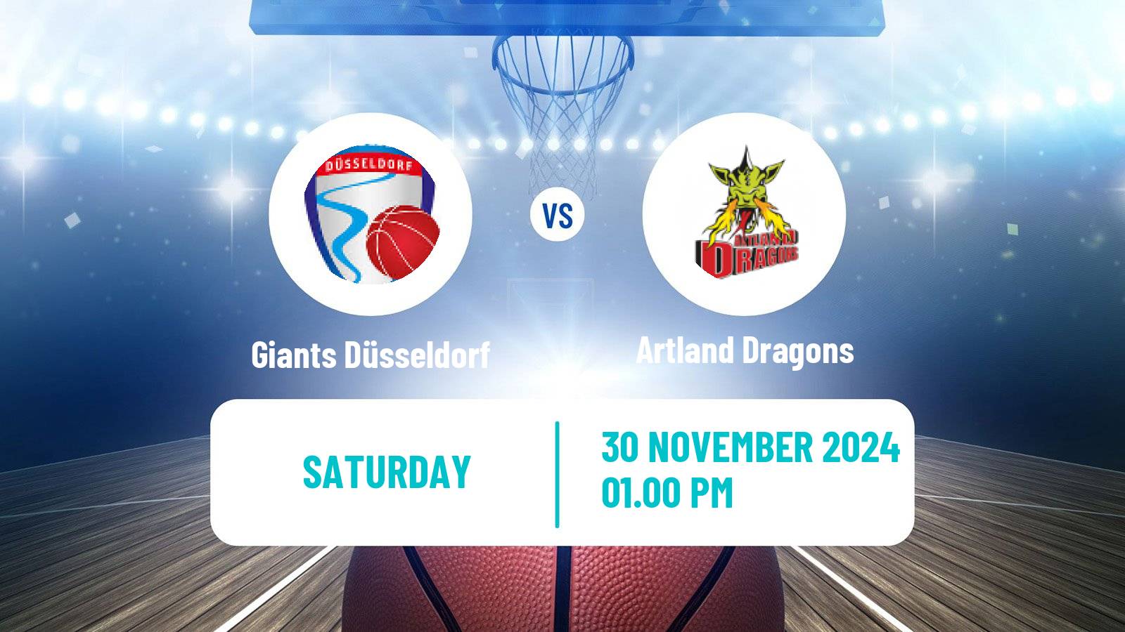 Basketball German Pro A Basketball Giants Düsseldorf - Artland Dragons