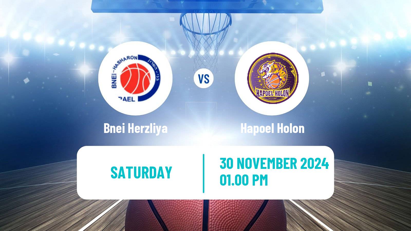 Basketball Israeli Basketball Super League Bnei Herzliya - Hapoel Holon