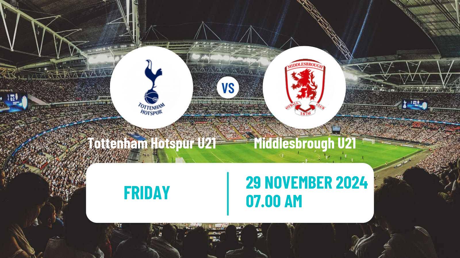 Soccer English Premier League 2 Tottenham Hotspur U21 - Middlesbrough U21