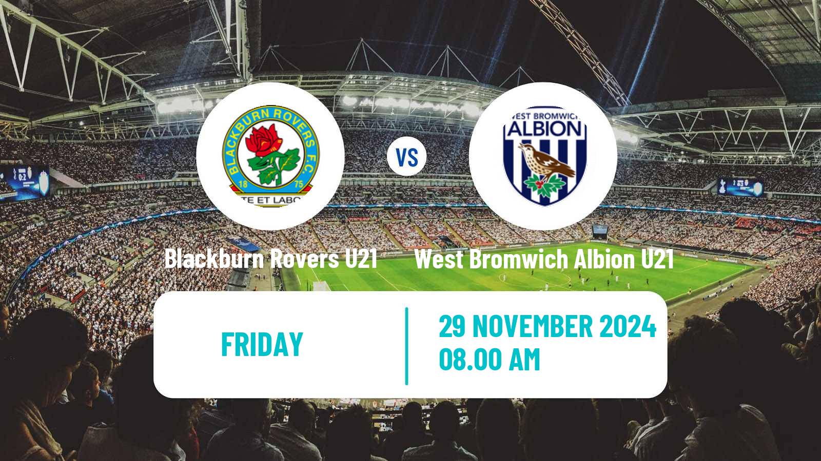 Soccer English Premier League 2 Blackburn Rovers U21 - West Bromwich Albion U21