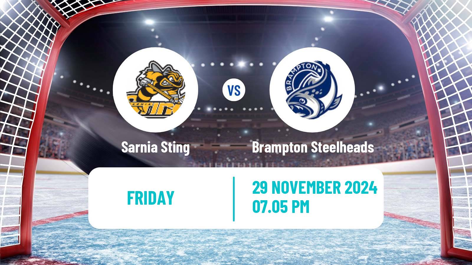 Hockey OHL Sarnia Sting - Brampton Steelheads