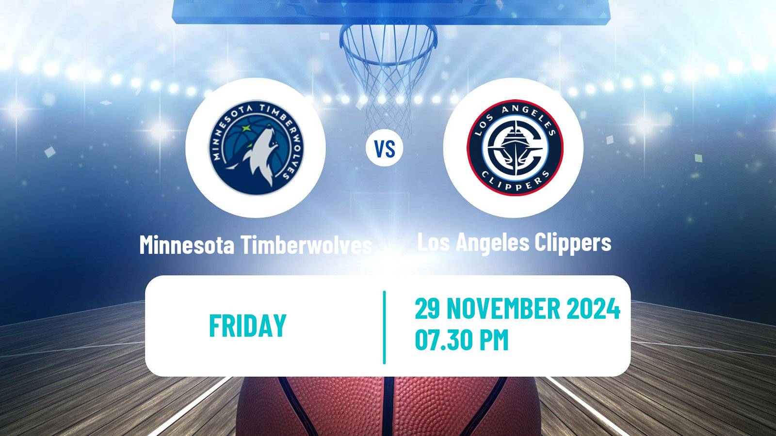 Basketball NBA Minnesota Timberwolves - Los Angeles Clippers