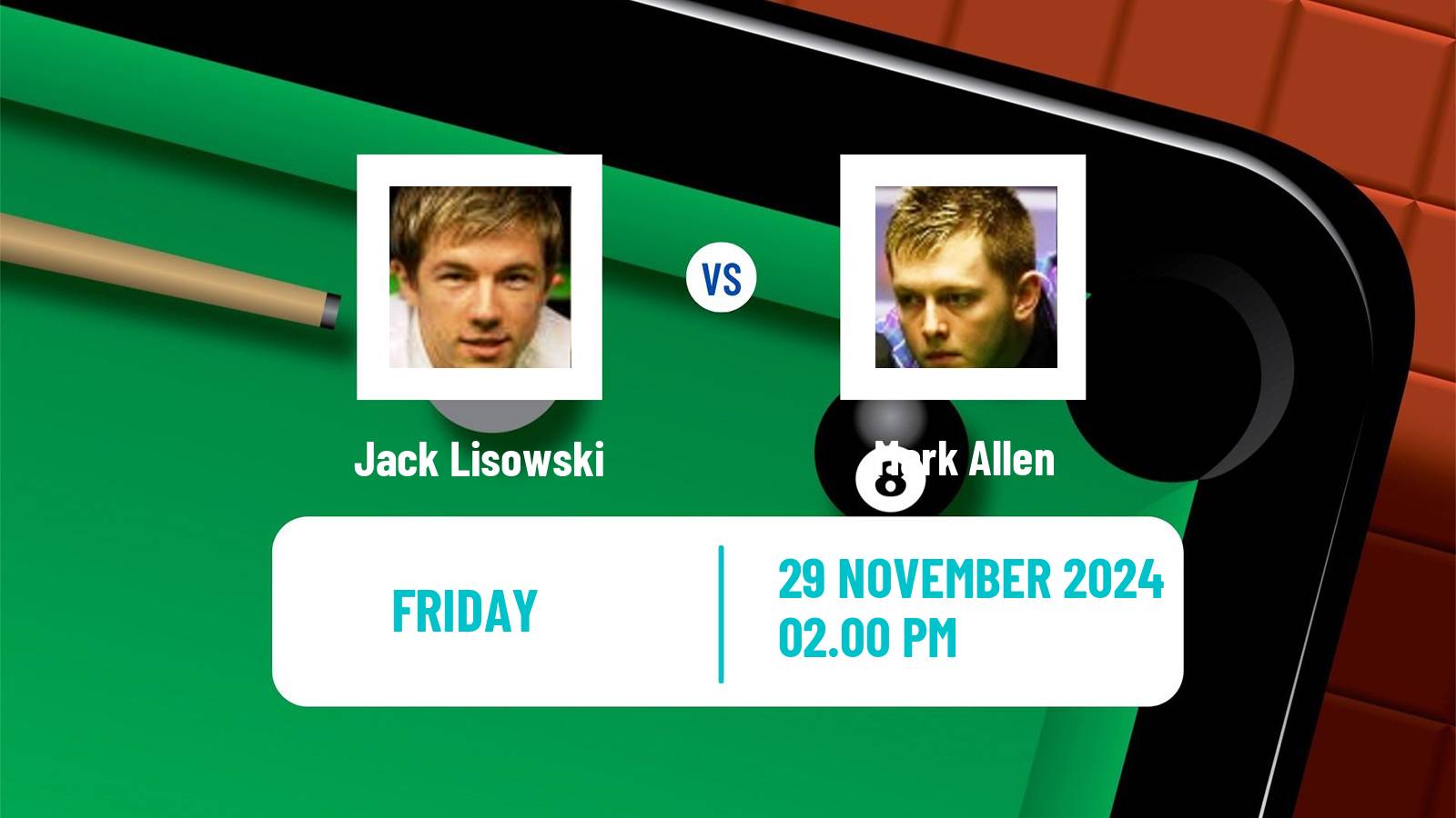 Snooker Uk Championship Jack Lisowski - Mark Allen