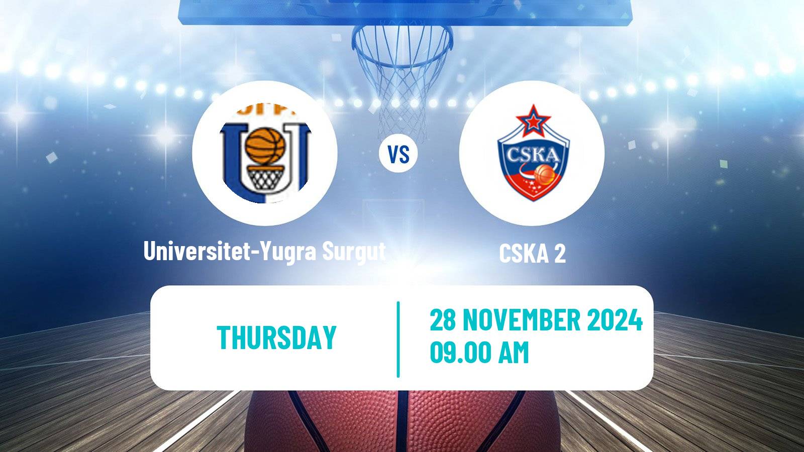 Basketball Russian Super League Basketball Universitet-Yugra Surgut - CSKA 2