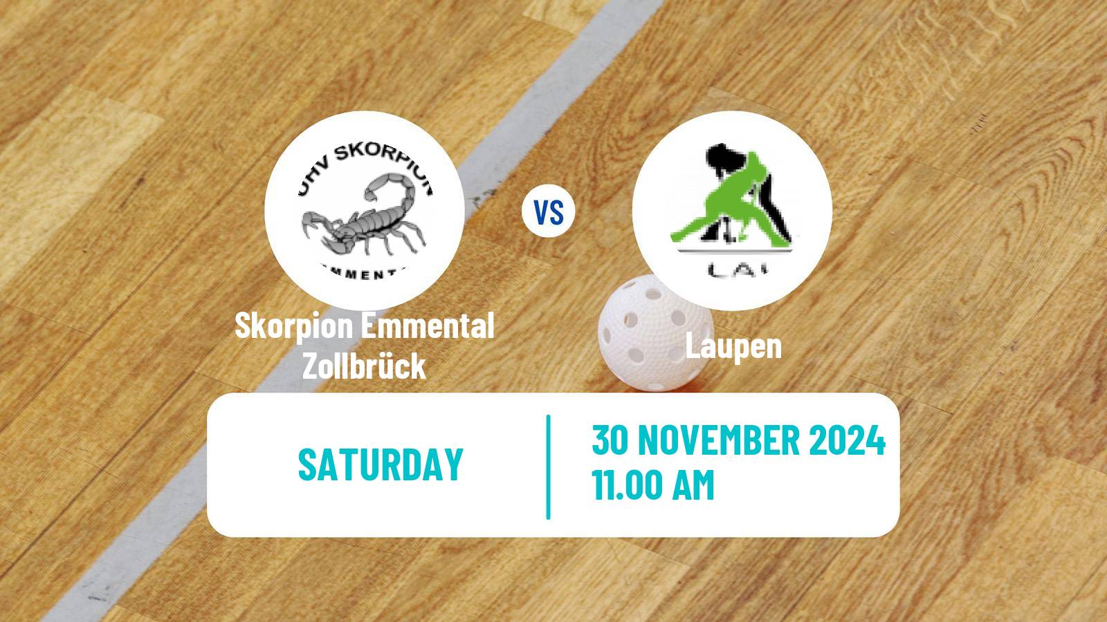 Floorball Swiss NLA Floorball Women Skorpion Emmental Zollbrück - Laupen