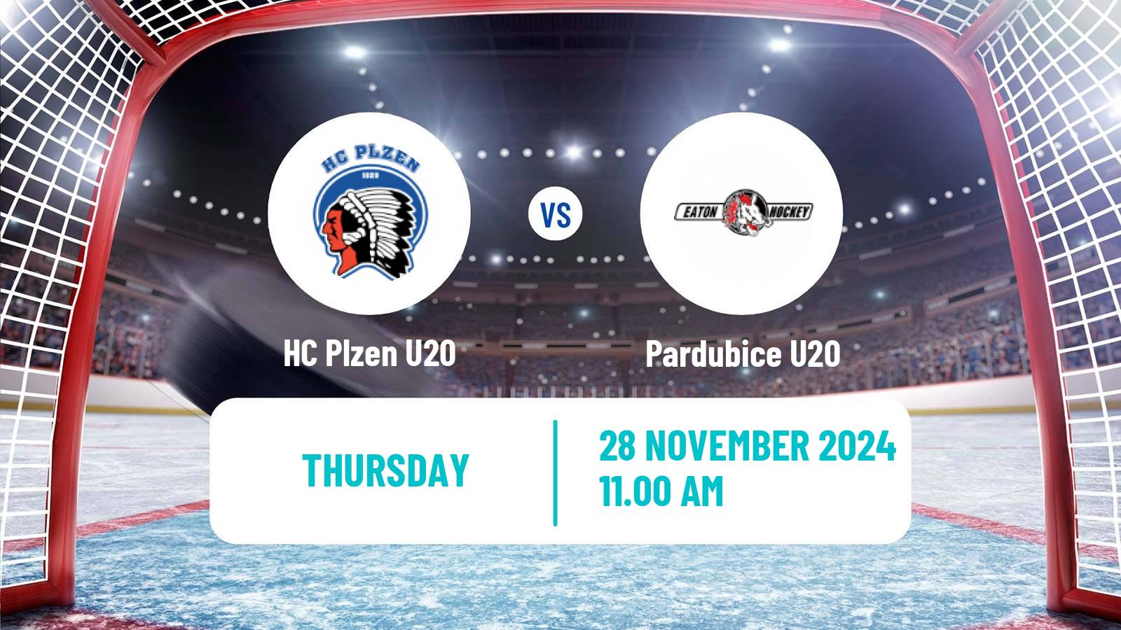 Hockey Czech ELJ Plzen U20 - Pardubice U20