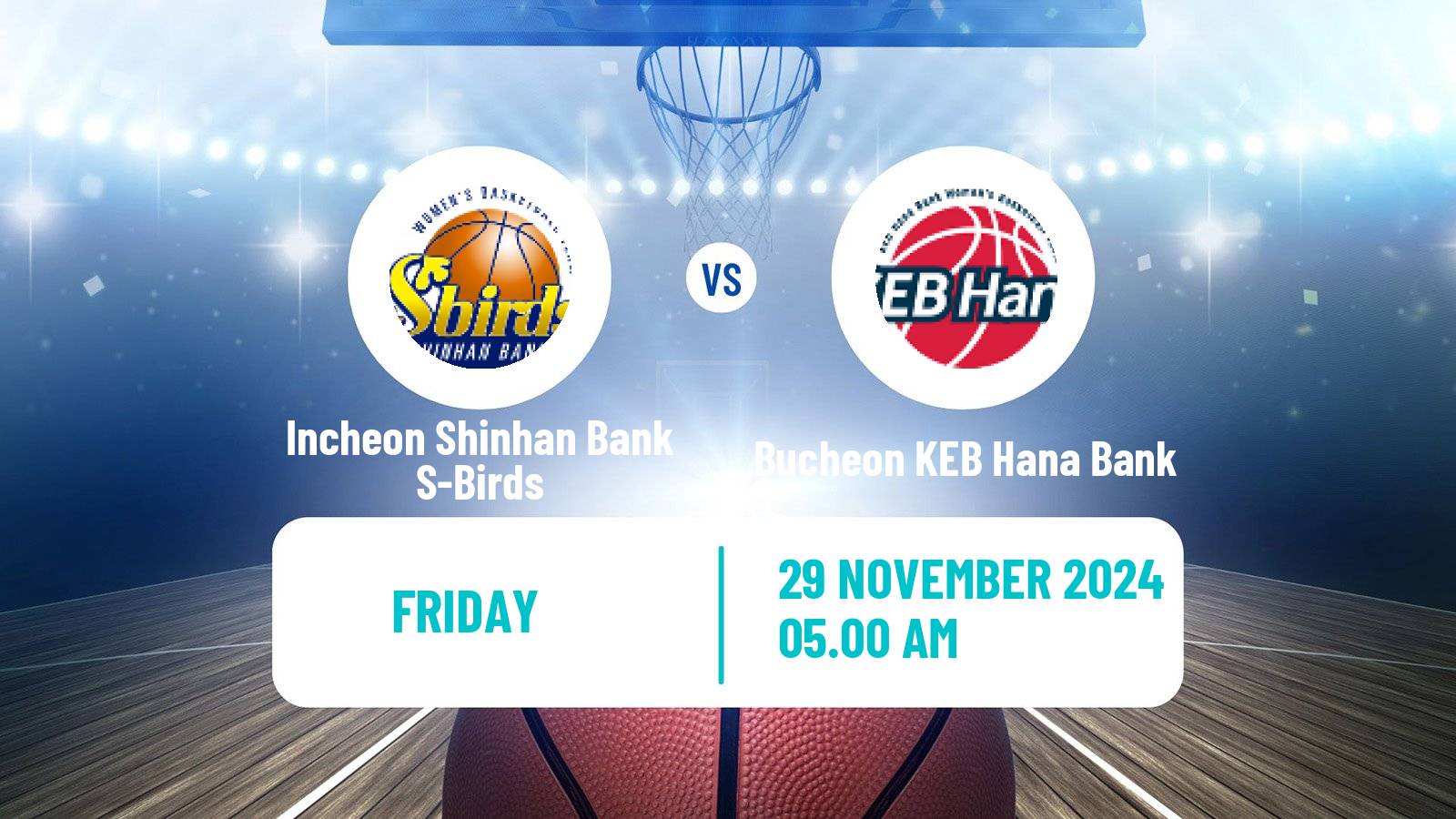 Basketball WKBL Incheon Shinhan Bank S-Birds - Bucheon KEB Hana Bank