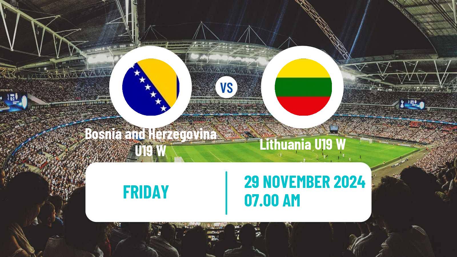 Soccer UEFA Euro U19 Women Bosnia and Herzegovina U19 W - Lithuania U19 W