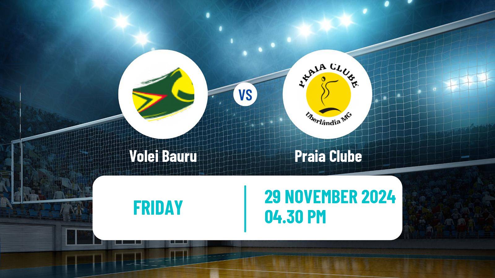 Volleyball Brazilian SuperLiga Volleyball Women Volei Bauru - Praia Clube