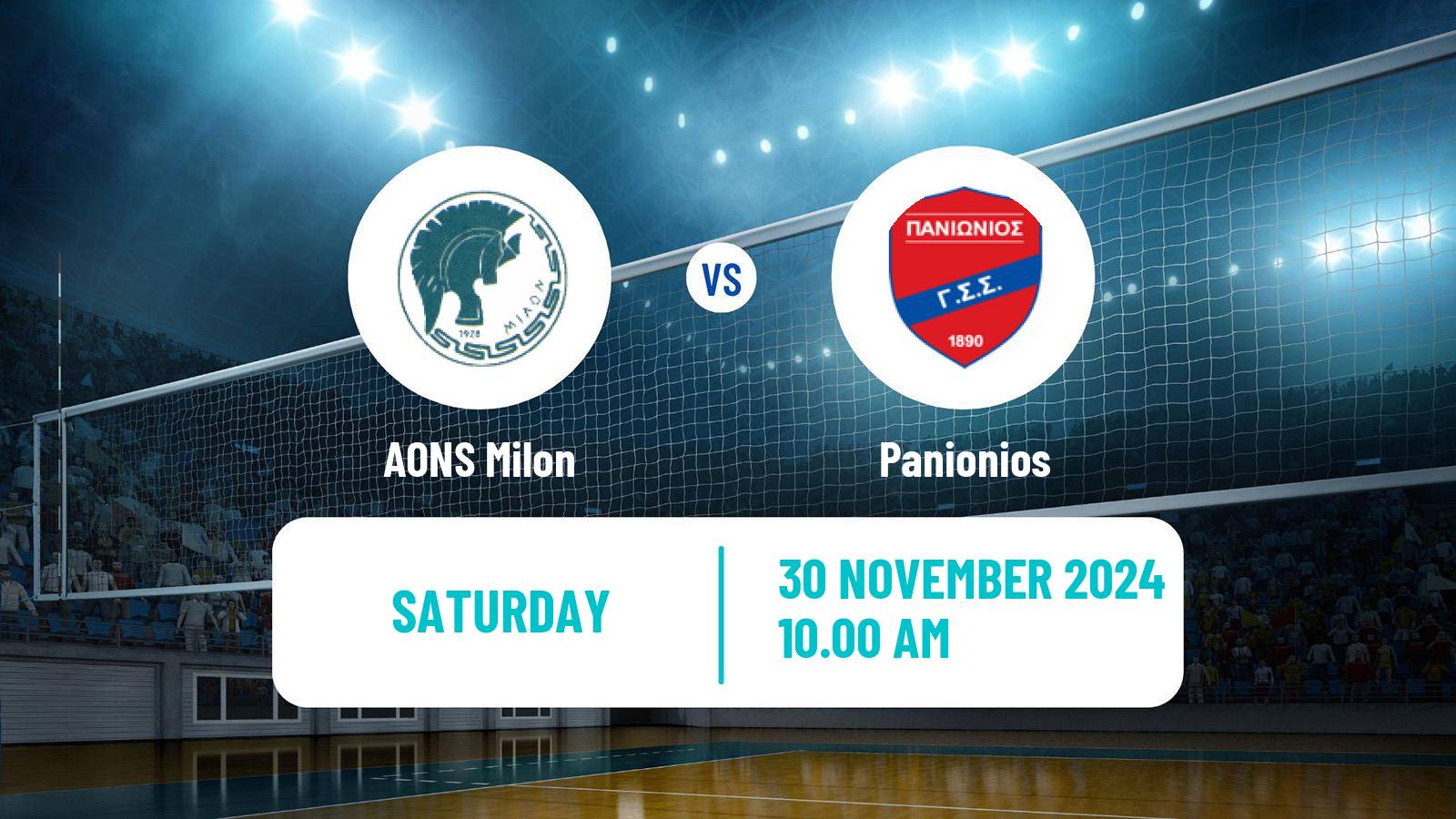 Volleyball Greek A1 Volleyball Women AONS Milon - Panionios