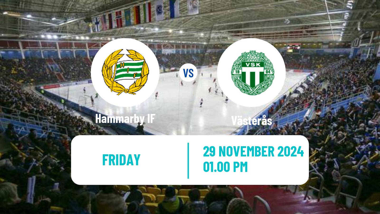 Bandy Swedish Elitserien Bandy Hammarby IF - Västerås