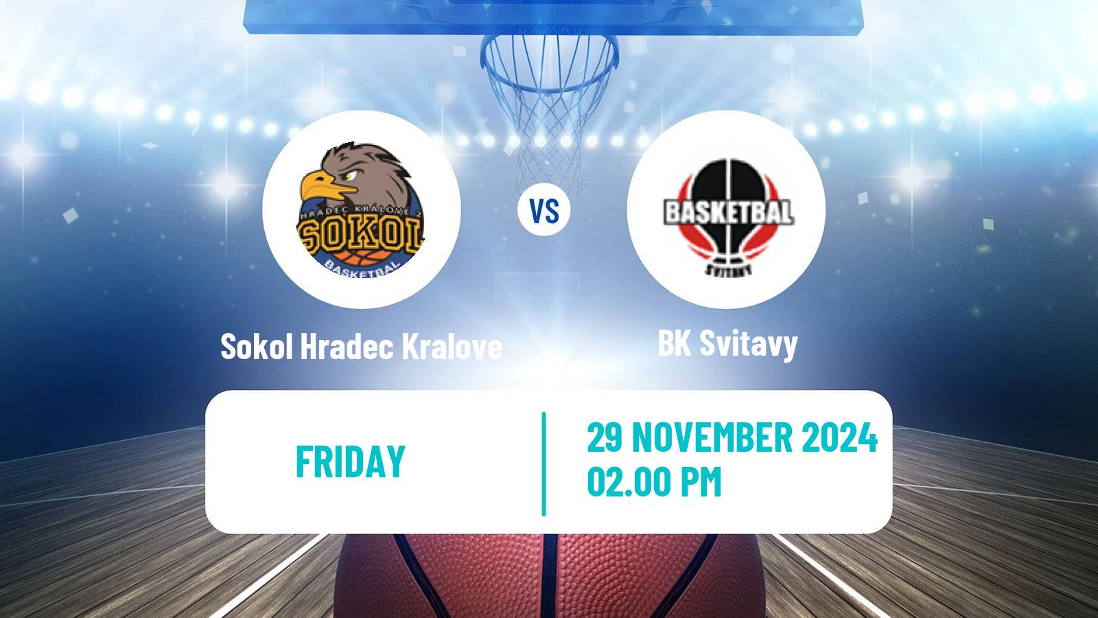 Basketball Czech 1 Liga Basketball Sokol Hradec Kralove - Svitavy