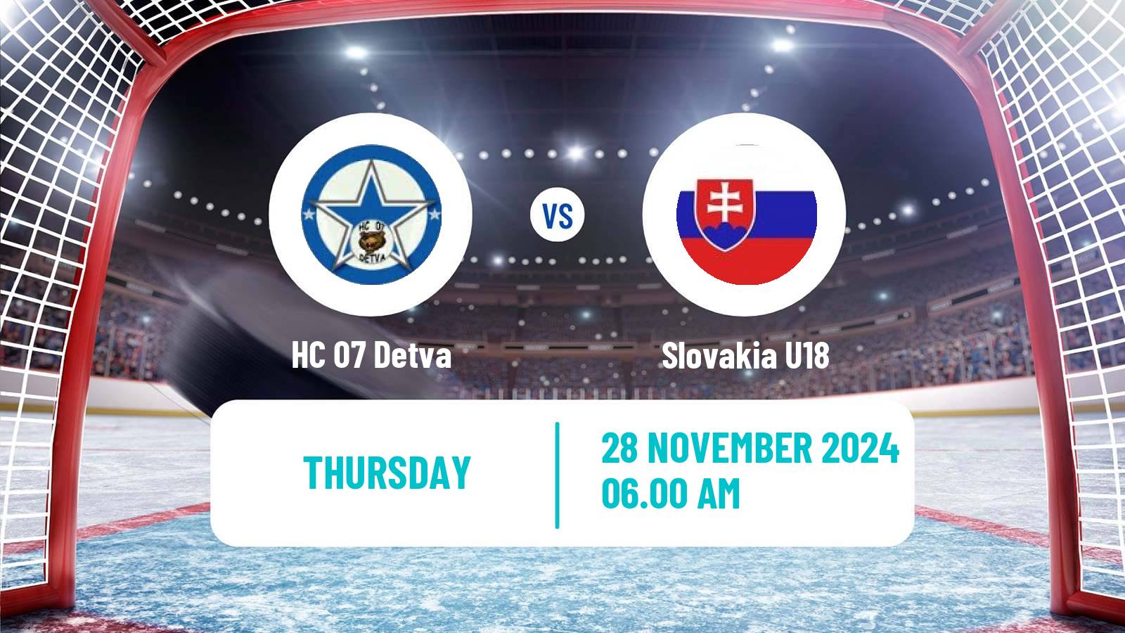 Hockey Slovak 1 Liga Hockey Detva - Slovakia U18