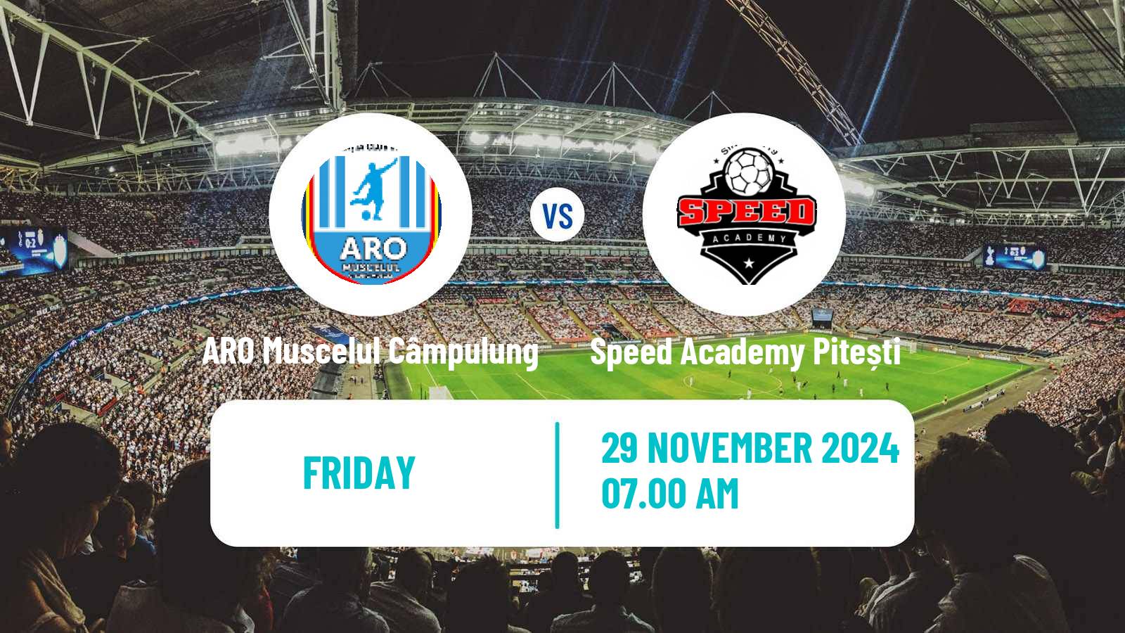 Soccer Romanian Liga 3 - Seria 8 ARO Muscelul Câmpulung - Speed Academy Pitești