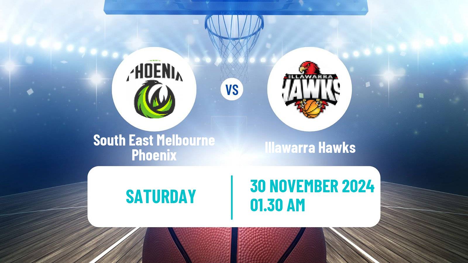 Basketball Australian NBL South East Melbourne Phoenix - Illawarra Hawks