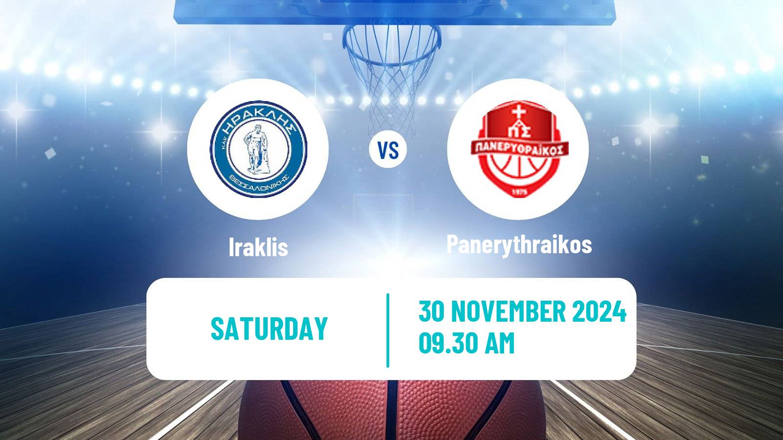 Basketball Greek Elite League Basketball Iraklis - Panerythraikos