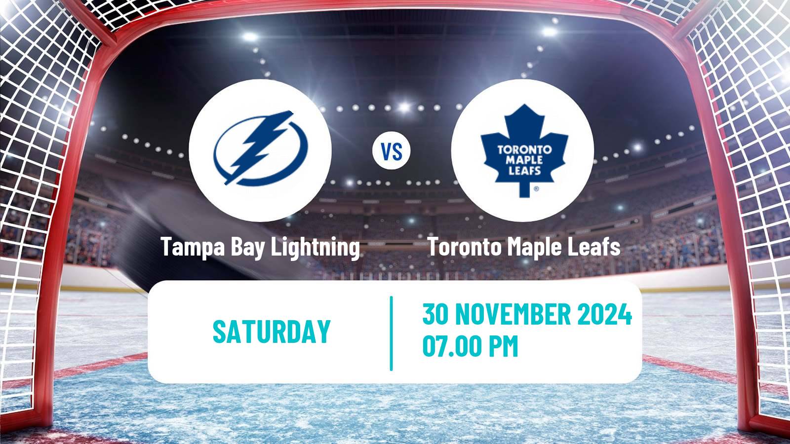 Hockey NHL Tampa Bay Lightning - Toronto Maple Leafs