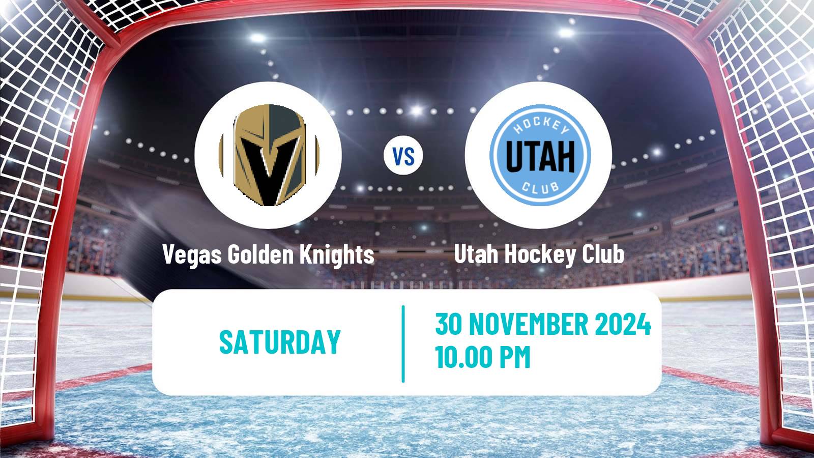 Hockey NHL Vegas Golden Knights - Utah Hockey Club