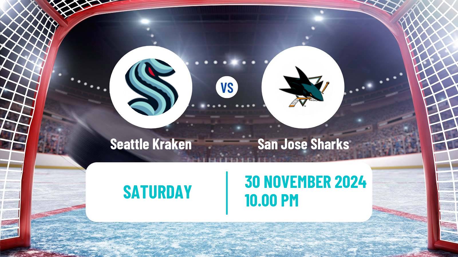 Hockey NHL Seattle Kraken - San Jose Sharks