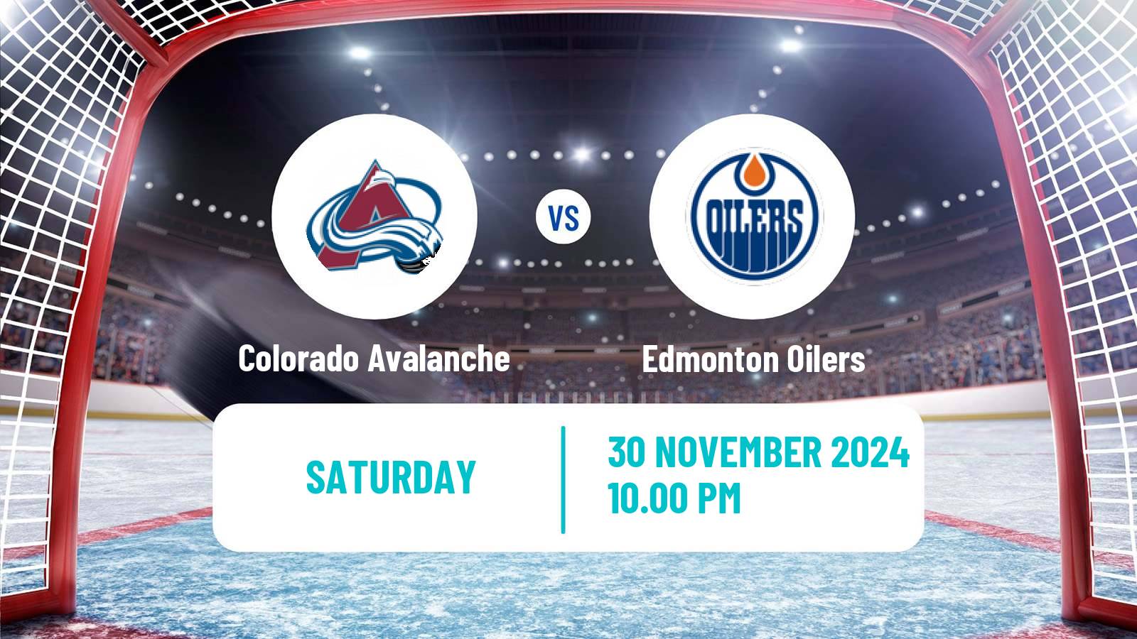 Hockey NHL Colorado Avalanche - Edmonton Oilers