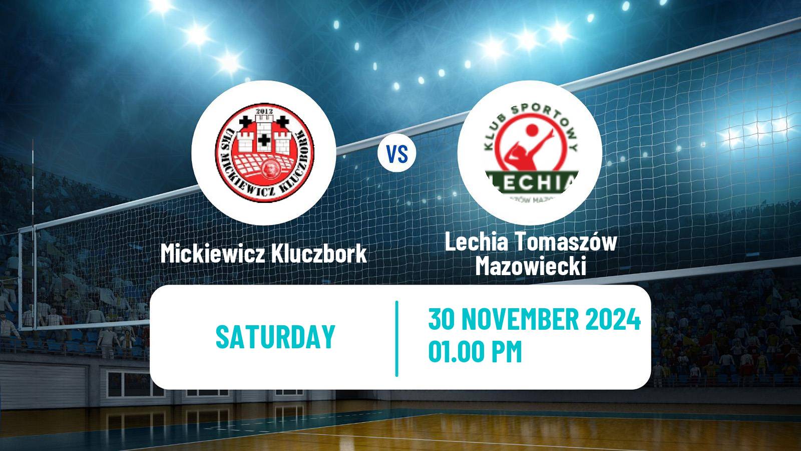 Volleyball Polish I Liga Volleyball Mickiewicz Kluczbork - Lechia Tomaszów Mazowiecki