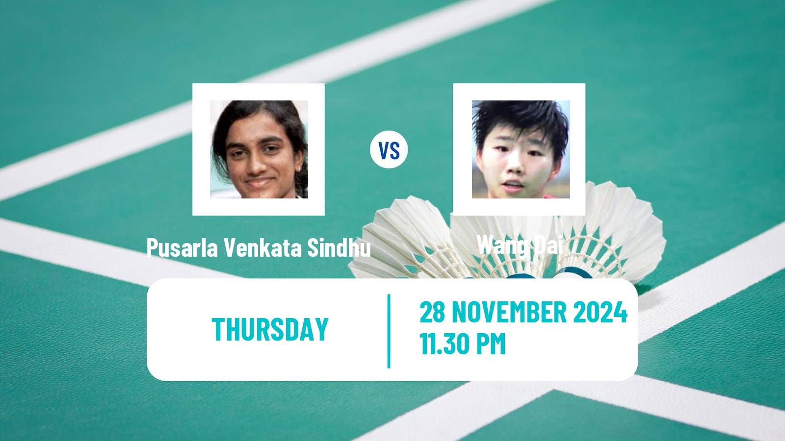 Badminton BWF World Tour Syed Modi International Championships Women Pusarla Venkata Sindhu - Wang Dai