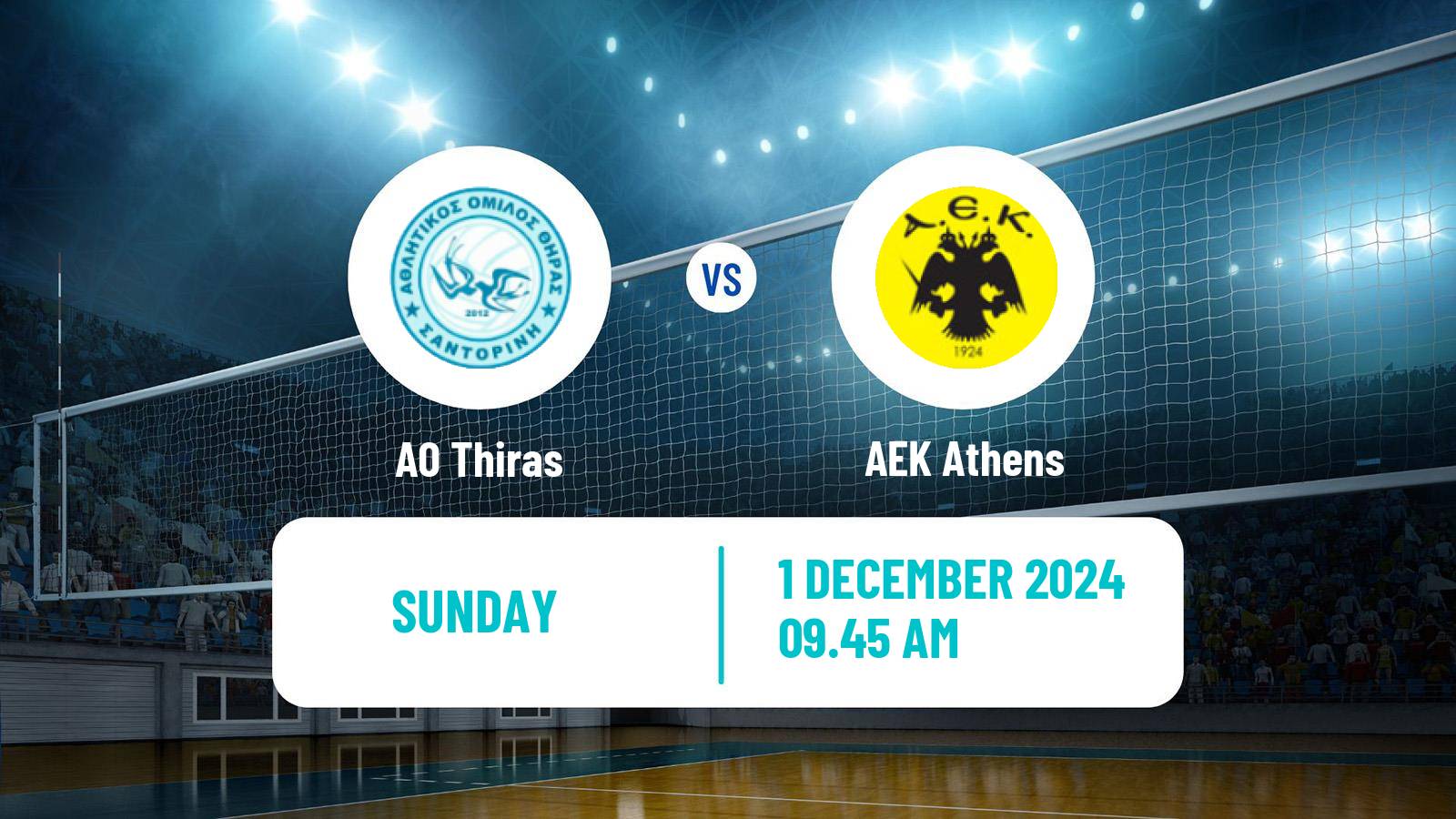 Volleyball Greek A1 Volleyball Women Thiras - AEK Athens