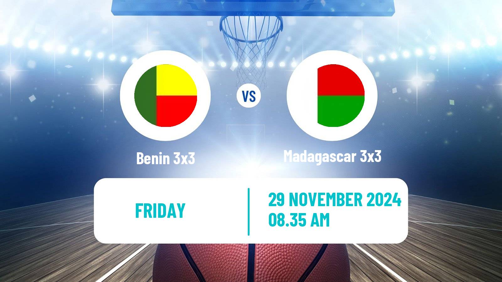 Basketball Africa Cup 3x3 Benin 3x3 - Madagascar 3x3