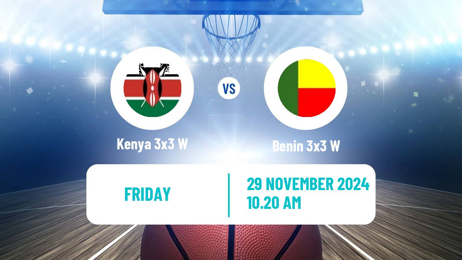 Basketball Africa Cup 3x3 Women Kenya 3x3 W - Benin 3x3 W