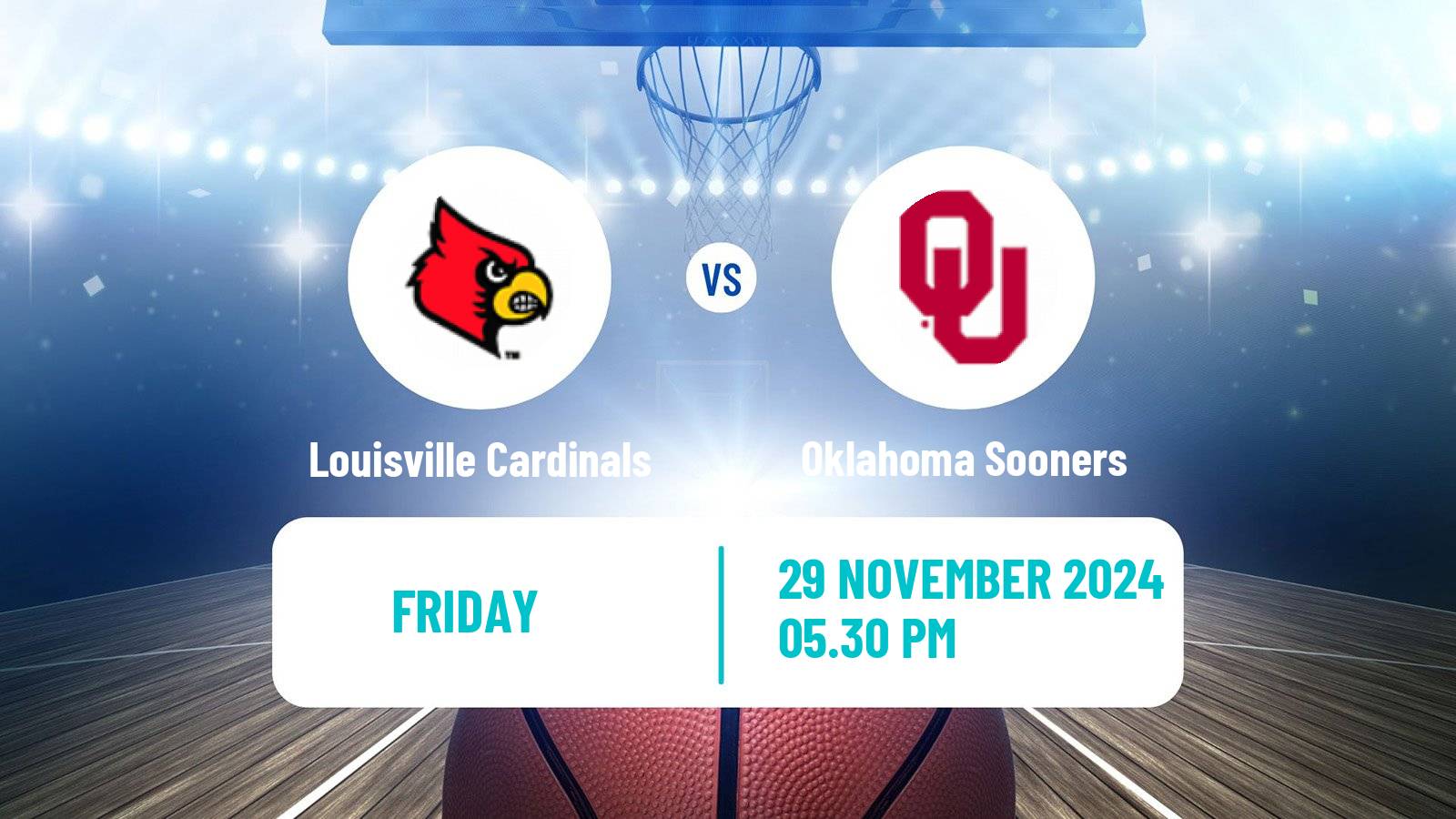 Basketball NCAA College Basketball Louisville Cardinals - Oklahoma Sooners