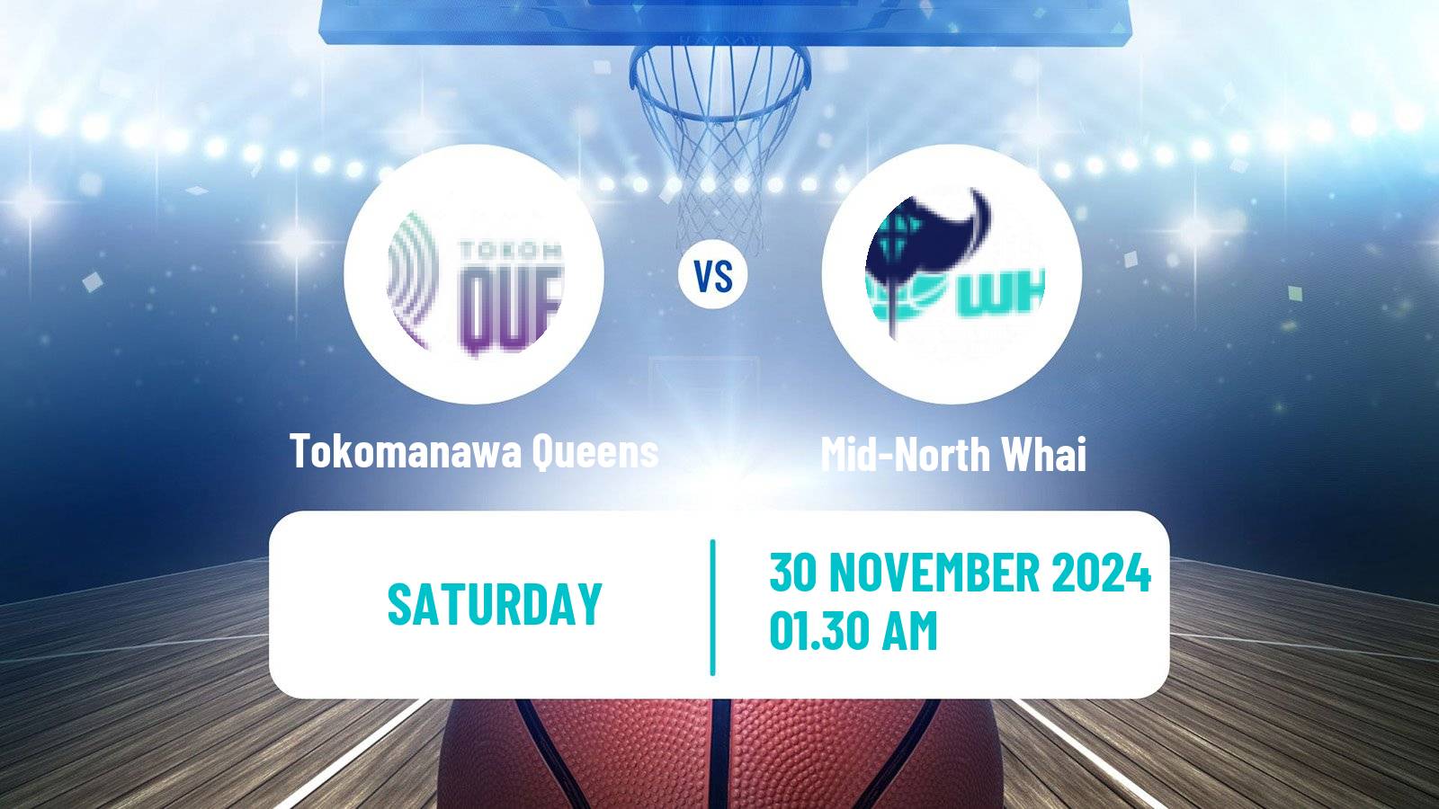 Basketball New Zealand Tauihi Basketball Women Tokomanawa Queens - Mid-North Whai