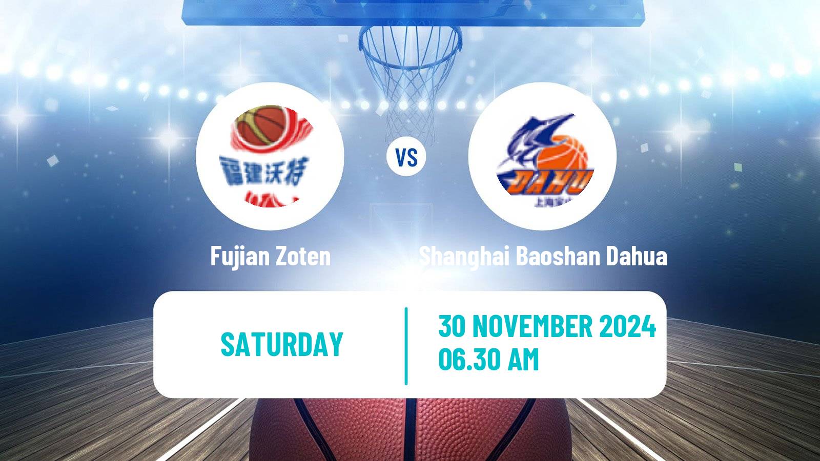 Basketball WCBA Fujian Zoten - Shanghai Baoshan Dahua