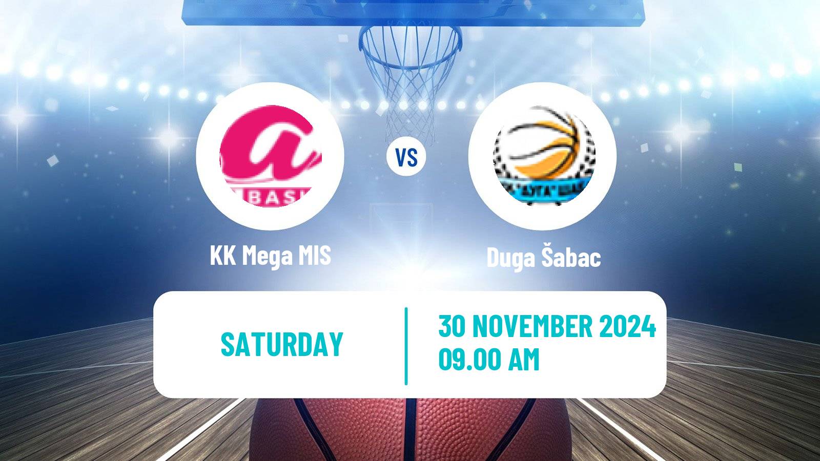 Basketball Serbian 1 ZLS Basketball Women Mega MIS - Duga Šabac