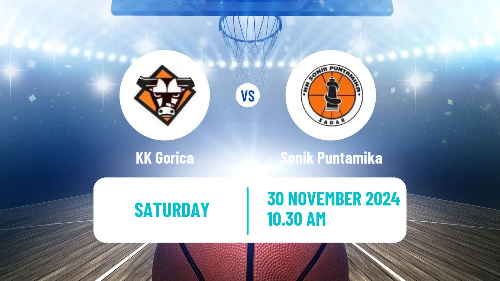 Basketball Croatian Prva Liga Basketball Gorica - Sonik Puntamika