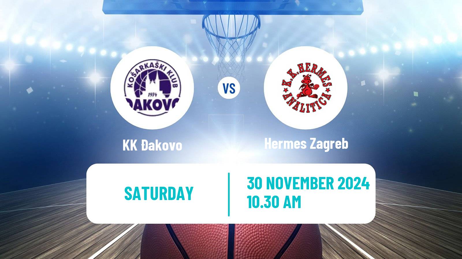 Basketball Croatian Prva Liga Basketball Đakovo - Hermes Zagreb