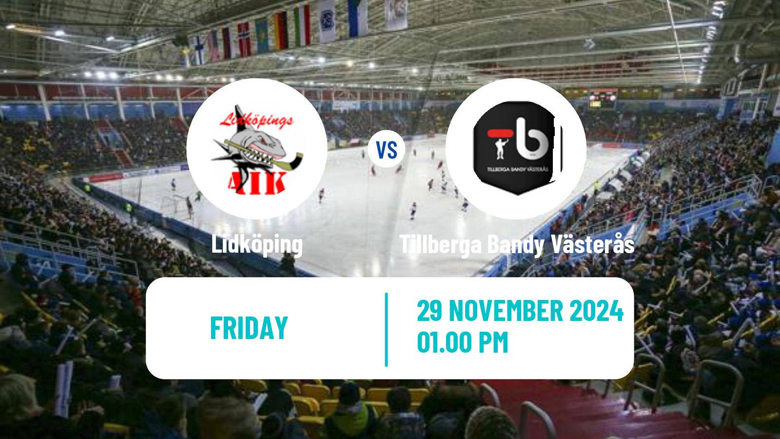 Bandy Swedish Allsvenskan Bandy Lidköping - Tillberga Bandy Västerås